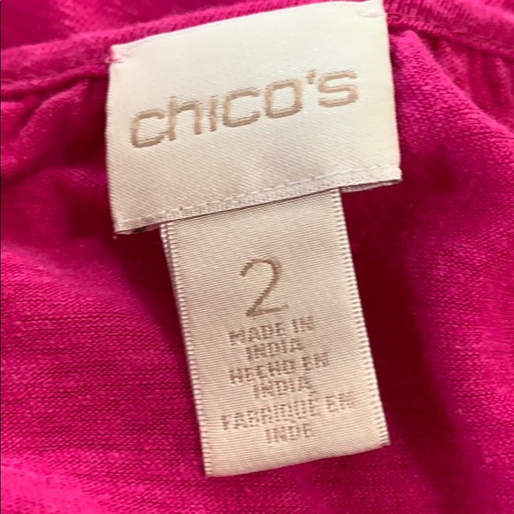 Chico’s Linen Blend Bell Long Sleeve Tunic Top - Picture 6 of 7